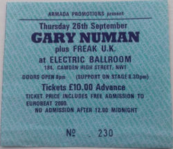 London Ticket 1991
